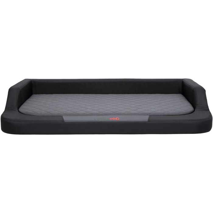 Ортопедичне ліжко для собак MEDICO Standard - чорне з сірим (L 75x50 см)