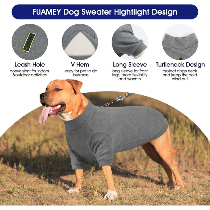 Теплий зимовий светр для собак з коміром, фліс, для дрібних порід (Чихуахуа, Цвергшпіц). Рожевий, сірий, розмір S, L