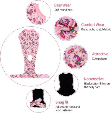 Захисний одяг CuteBone для собак та котів після операції: комбінезон зі швами зі стразами 