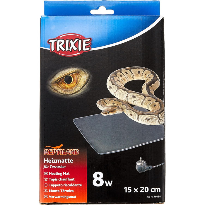 Килимок для обігріву тераріумних тварин TRIXIE 'Heizmatte', 20 x 30 см, 16 Вт