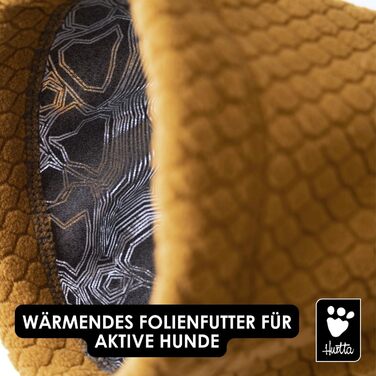 Тепла підкладка-кофта для собак Hurtta ECO (60 см, Blackberry, Чорний)