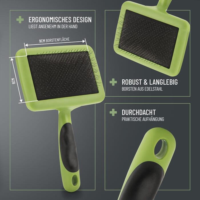 Щітка для собак та котів ReaVET: видаляє підшерсток, ковтуни та розплутує шерсть. Великі породи. (L)