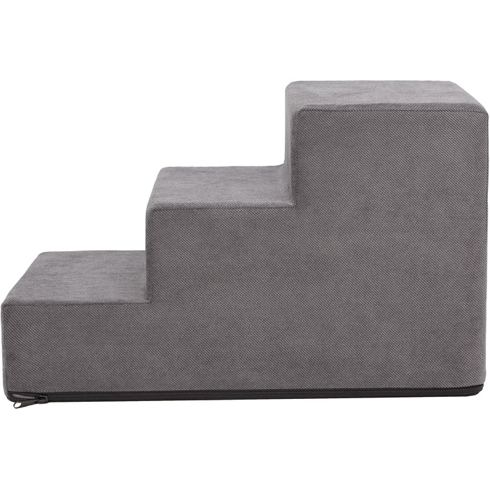 Сходинка для тварин Huastiertreppe з 4 сходинками, для собак та котів, допомога у підйомі, Graphit Savoy, M - 30x50x30 см