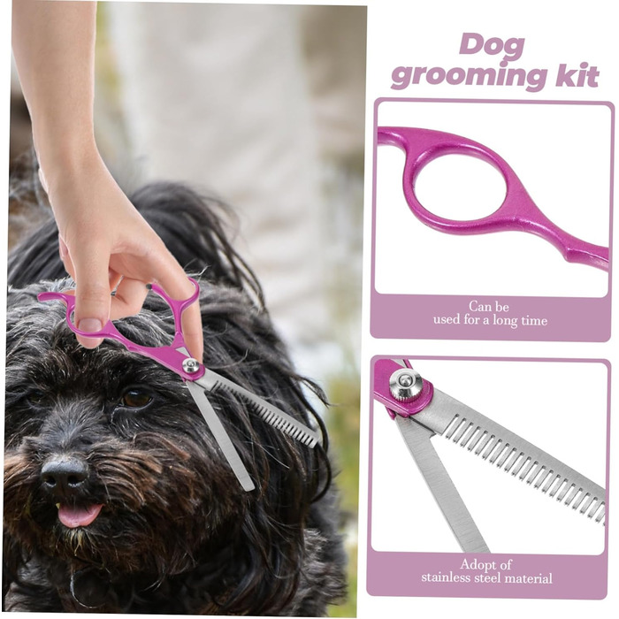 Набір для догляду за собаками Kisangel: ножиці, тример, гребінець для собак, котів та інших тварин. Для видалення волосся з вух, обличчя та кігтів.
