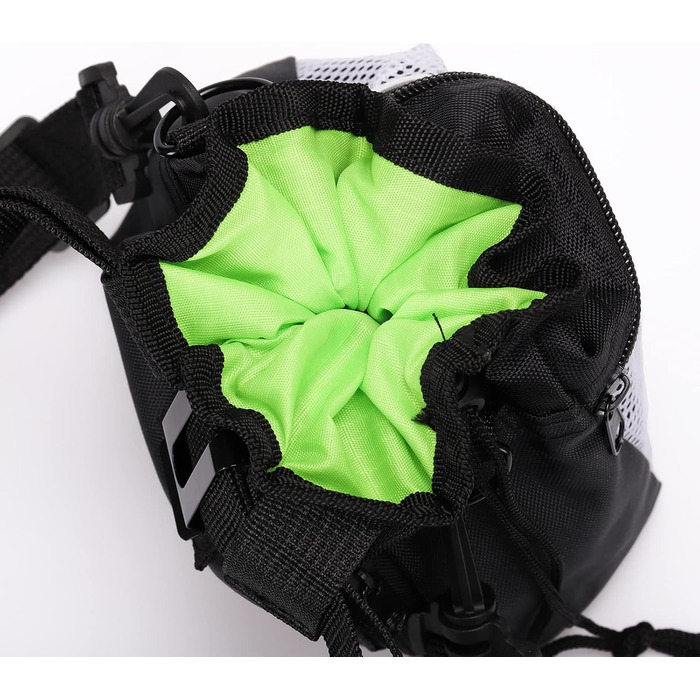 Універсальна сумка для ласощів для собак, знімна, велика місткість, сумка для тренувань, з ремінним кріпленням та регульованим плечовим ременем, 3 способи носіння (чорний)