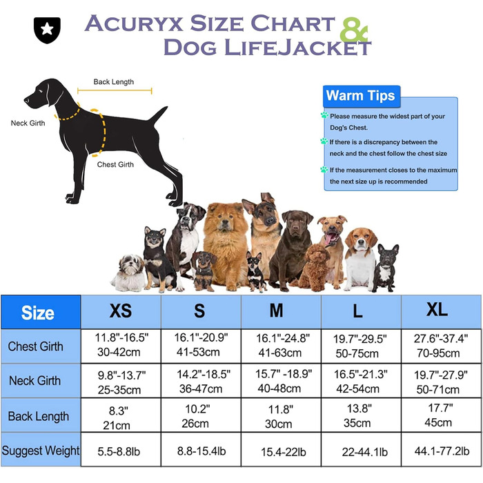 Жилет рятувальний для собак з плавками, жилет для плавання для собак з підборіддям, легкий та безпечний для водних видів спорту, жилет для собак з ручкою та світловідбиваючими елементами, для маленьких, середніх та великих собак, блакитний, розмір M