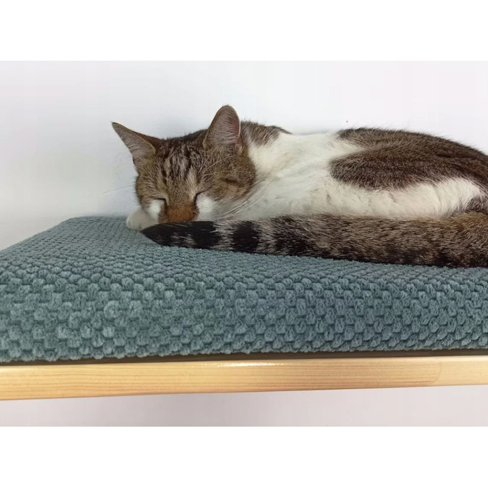 Настінна полиця для котів Cat's Atelier Cozy Nook, 60x37x6 см, натуральна