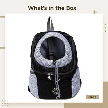 Відбиваючий рюкзак для тварин, регульована сумка для собак Oxford з вентильованою сіткою, надійний замок, для собак вагою 3–7 кг