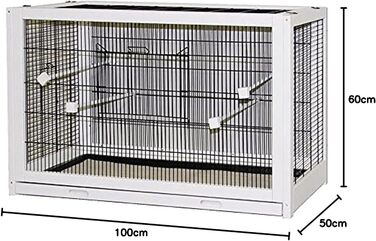Клітка для птахів Kerbl Fips дерев'яна 100x50x60 см