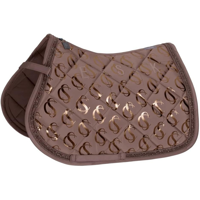 Ескадрон Schabracke Classic Sports Glossy Jewel - ковдра для коня з блискучими стразами та шнуром, deep taupe, DL