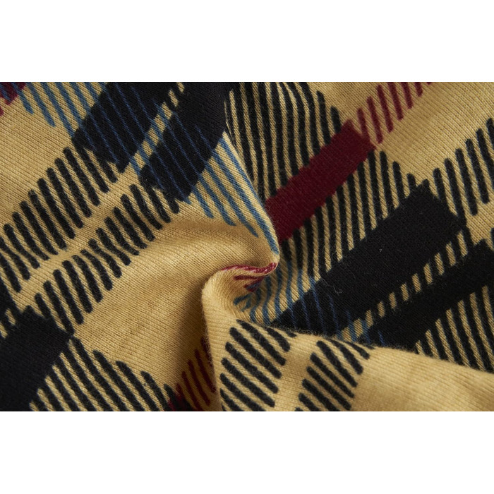 Піжама для собак Lanyarco з новорічним мотивом Сніговичка, бавовняний костюм з сніжинками для середніх собак, червоний, довжина спини 50,8 см (розмір L, 12-21 кг), бежева в клітинку буйвола