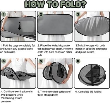 Складана переноска для собак та котів, дорожня переноска для тварин, 94x53x53 см, з двома дверцятами, Oxford, зелений/сірий