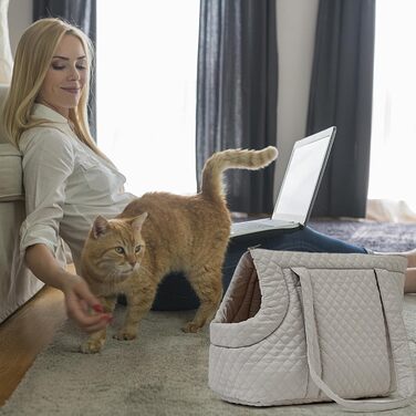 Сумка-переноска для собак і котів, бавовна, легка зимова переноска, портативна для цуценят і кошенят