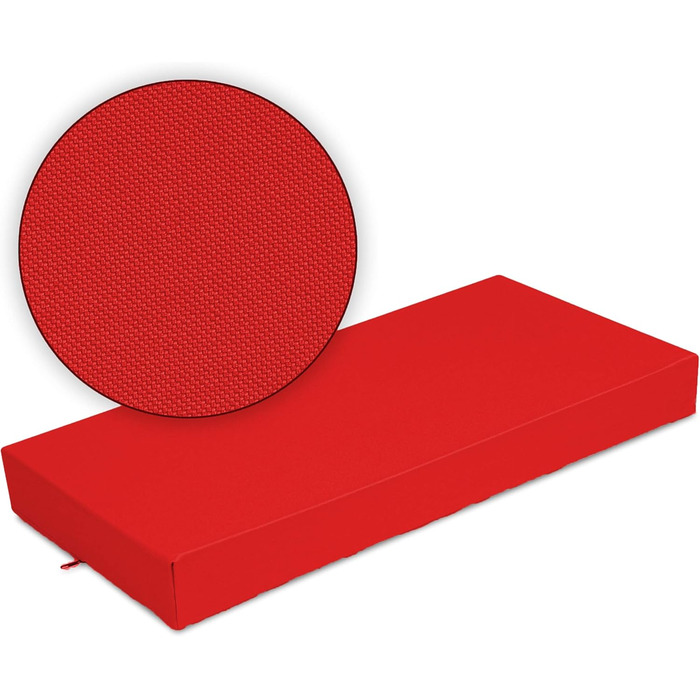 Крісло-лежанка для собак SuperKissen24 - водовідштовхувальний лежак для тварин, 120x80 см, червоний