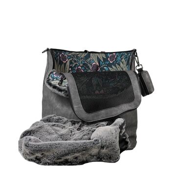 Рюкзак для собак Myxa: переноска для маленьких собак, дихаючий дах, багатофункціональний (антрацит)