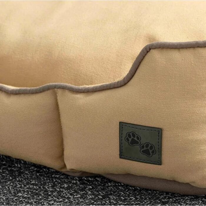 Ліжко для котів та собак English Home, 40x60x17 см, бежеве. Знімний чохол, машинне прання