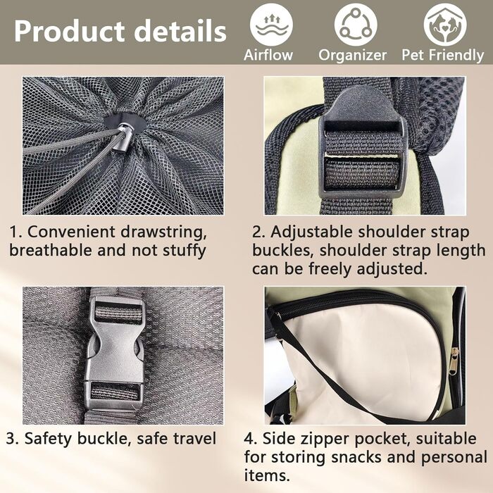 Трансформер для котів та цуценят: рюкзак-переноска для подорожей, водонепроникний, легкий, з підкладкою