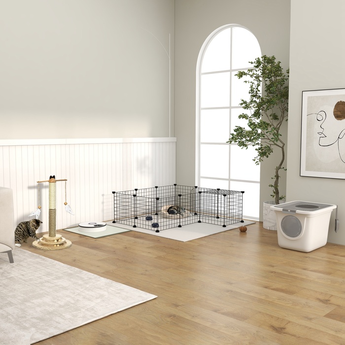 PawHut Cat Tower 56H см з 3-рівневим поворотним столом, дошкою для кігтеточок, іграшкою-м'ячем, кігтеточкою з натурального дерева для котів