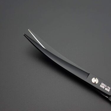 Професійний набір для стрижки собак: пряма та вигнута шерсть, чункер та гребінець, 17.8 см, 5 шт. в наборі (для правшів, чорний)