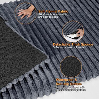 Килимок для тварин у машину FURTIME: захист заднього сидіння, неслизький, миючий, знімний чохол, підходить для собак, котів, SUV, легкових авто, вантажівок