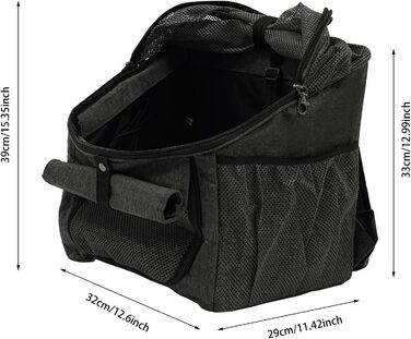 Корзина для собак на велосипед 2-в-1, сіра: зручна та безпечна переноска для тварин