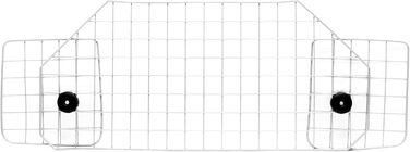 Автомобільна перегородка для собак Wiltec, регульована висотою 72-136 см, шириною 118-128,5 см, універсальна для багажника