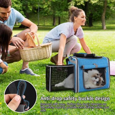 Велосипедний кошик для тварин, кошик для собак на велосипеді | Дихаючий переноска-рюкзак, регульована сумка для прогулянок, подорожей, кемпінгу, велопоходів, транспортування