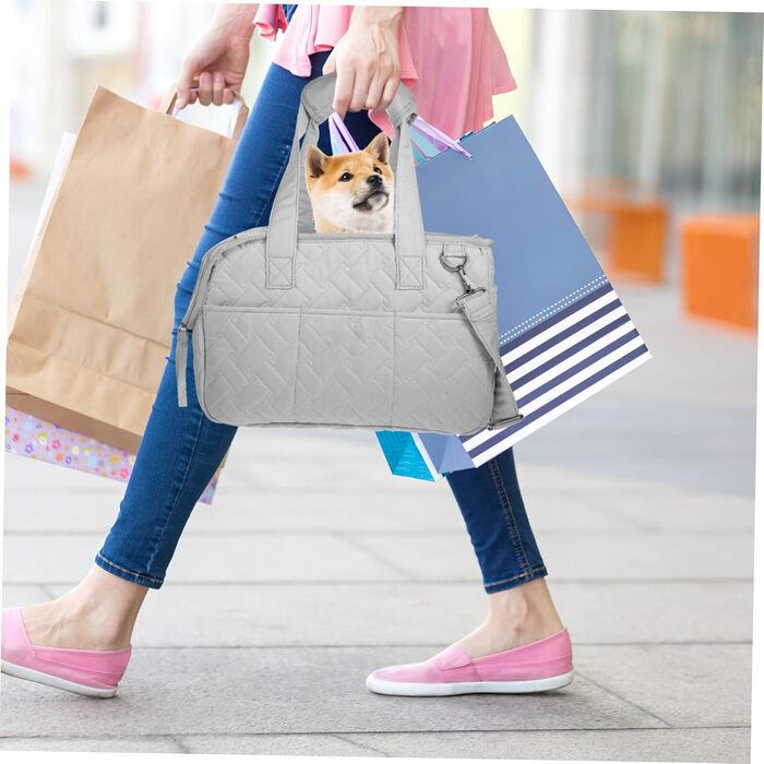 Транспортна сумка для тварин Toyzfriendly: переноска для котів та цуценят з canvas, легка, для подорожей