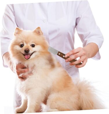 Гребінець для вичісування шерсті тварин 2St, щітка для вичісування шерсті собак і котів, з нержавіючої сталі