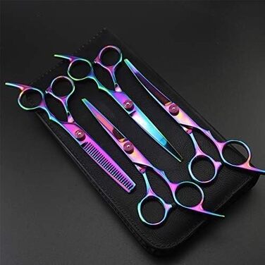Набір професійних ножиць для грумінгу собак, 6 дюймів, фіолетовий