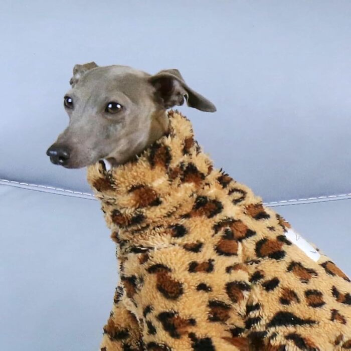 Піжама для собак Віппет, тепла, коричнева, розмір S