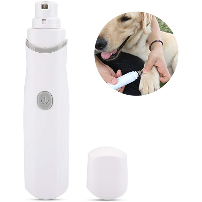 Електричний точило для собачих кігтів Yctze Leiser - точило для кігтів та догляду за ними, акумуляторний, для домашніх тварин (Сірий)