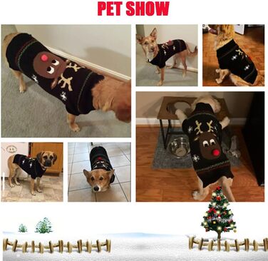 Пуловер для собак з бавовни на святкування Різдва та зими. Теплий і стильний костюм для тварин XL. Ідеальний подарунок для цуценя!