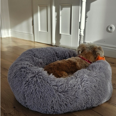 М'яке ліжечко для собак, сіре, 70 см x 50 см