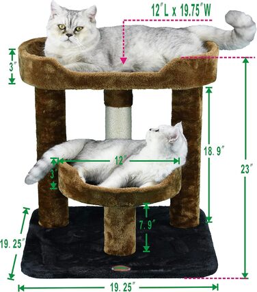 Котячий ігровий комплекс Go Pet Club F3019, багаторівневий дряпак, будиночок для котів, меблі для домашніх тварин