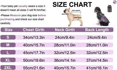 Зимовий теплий пуховик для собак з прорізами для зчеплення, вітронепроникна куртка для холодної погоди, бавовна, костюм для цуценят, маленьких та середніх собак, розмір XL (XL: Обхват грудей: 50 см, Стиль 8: фіолетовий камуфляж)