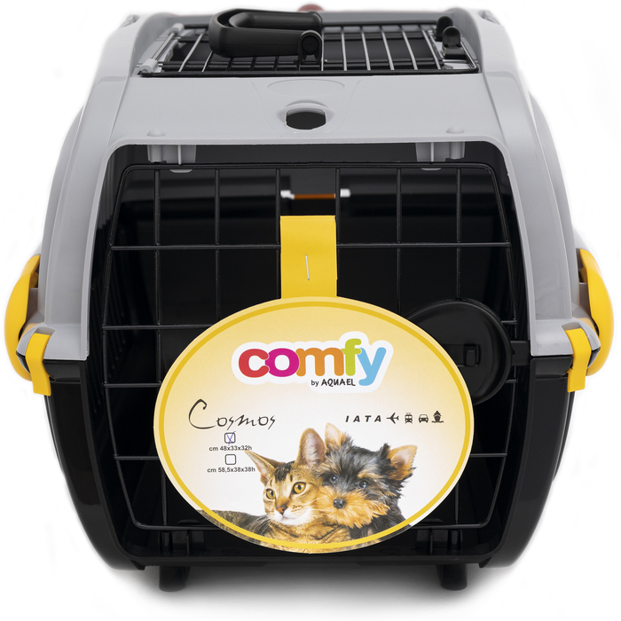 Переноска для котів Comfy Transporter Cosmos Open S, сіро-чорна