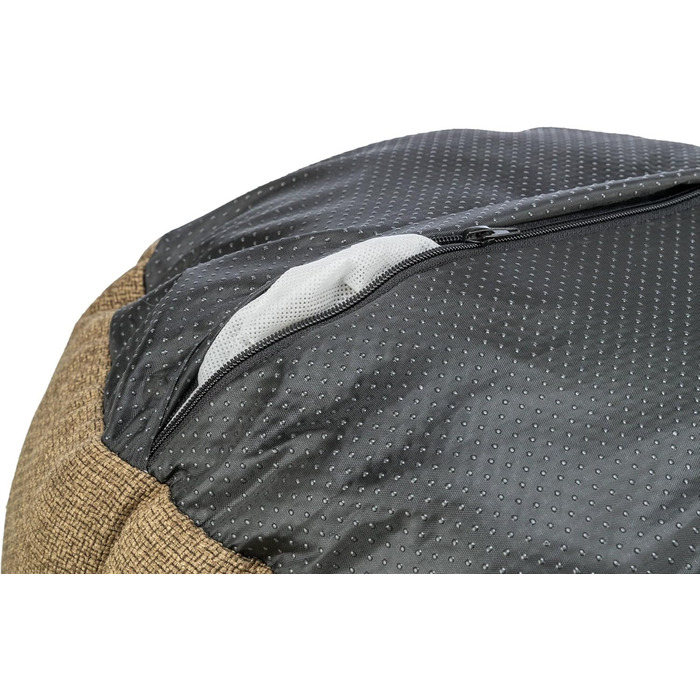 Кругле ліжко для собак TRIXIE Viviana, діаметр 50 см, коричневе - м'яке ліжко з велюрової тканини, корзина для маленьких собак, інтегроване подушка, неслизьке дно, можна прати - 37548, розмір 50x50x20 см