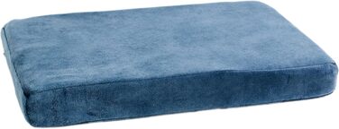Подушка для домашніх тварин LAUBLUST, 54 x 37 x 7 см - лежанка для собак та котів, блакитна
