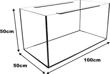 Акваріум прямокутний AptiGlass 250 л 100x50x50 см скляний