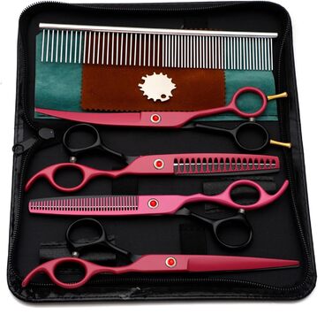 Набір для грумінгу собак та котів, 5-в-1, професійний, з гребінцем, з нержавіючої сталі 440C