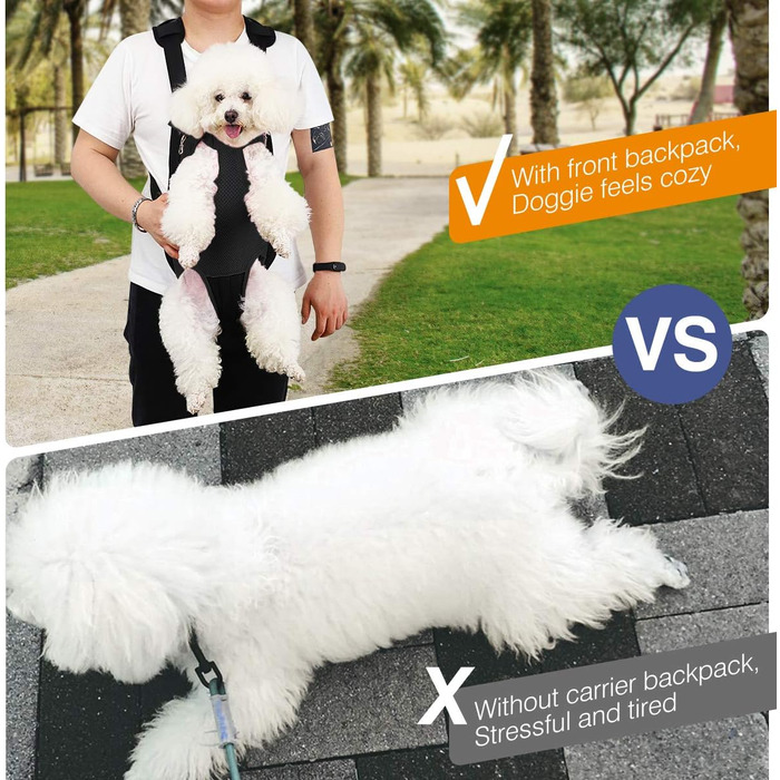 Рюкзак для тварин: переноска для собак та котів, чорний, L