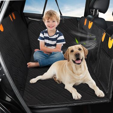 Захисний килимок на заднє сидіння автомобіля для собак, водовідштовхуючий, антикіготок, з жорстким каркасом, для авто, SUV, вантажівки