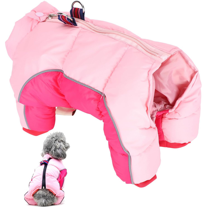 Зимовий теплий накидка для собак, легкий, вітронепроникний, костюм від снігу, одяг для собак на холодну погоду, для малих та середніх собак