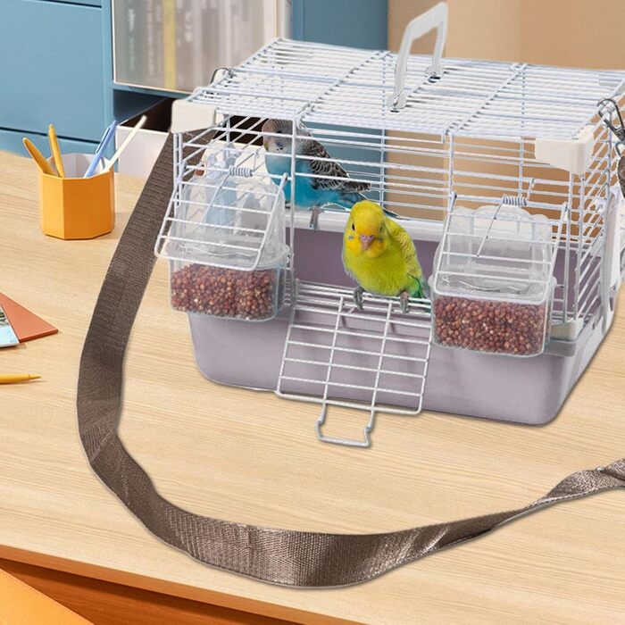 Транспортний бокс для тварин Ceprzznvey - переноска для подорожей з піддоном, міцний аксесуар для дрібних тварин (сірий)