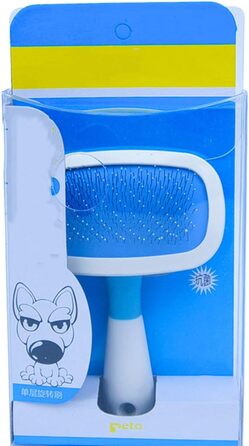 Професійний гребінь для видалення ковтунів у собак та котів. Інструмент для грумінгу та видалення шерсті. Blue