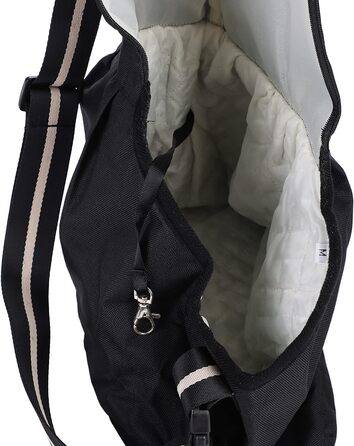 Сумка-переноска для собак та котів до 5 кг, чорна, з регульованим плечем, Oxford, для подорожей та прогулянок