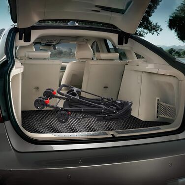 Чотирьохколісний візок для собак, переноска для собак, чорний