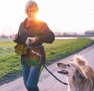 Сумка для тренування собак DONGKER, водонепроникна, з 2 кишенями, бежева