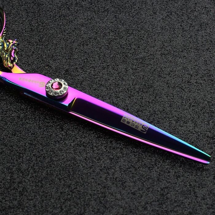 Професійний набір для стрижки волосся, 15.2 см, перукарські ножиці, гострі, набір перукаря для жінок/чоловіків/дітей, нержавіюча сталь 420C, кольорове покриття (Райдуга)